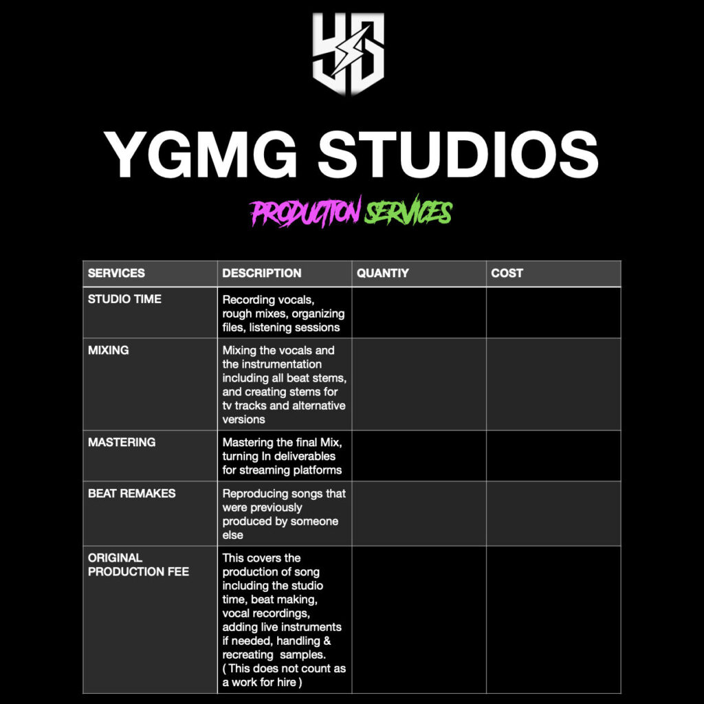 YGMG STUDIO website 2.1